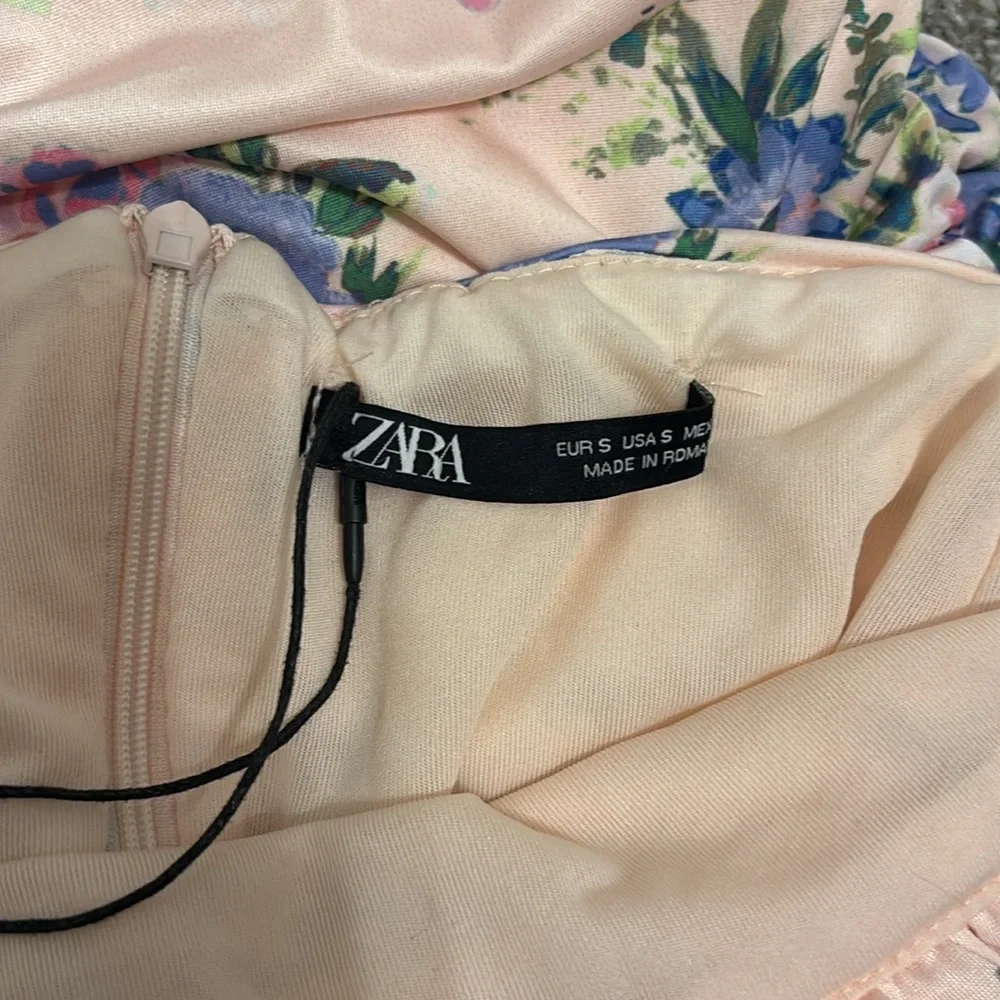 Zara Floral Printed Mini Dress - Picture 6 of 6